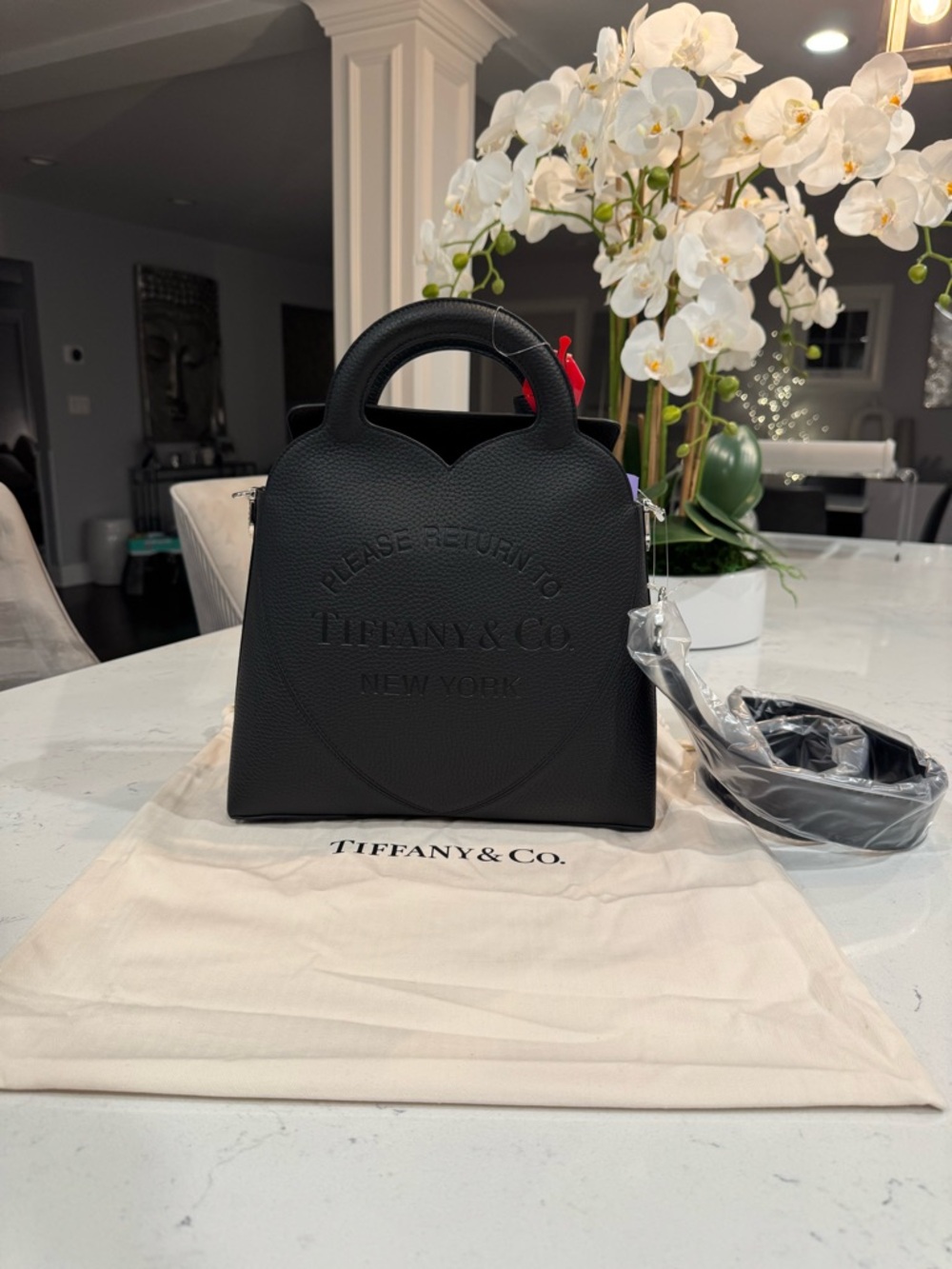 Tiffany & Co. Please Return To Tiffany Crossbody Tote Bag - Black Satchel